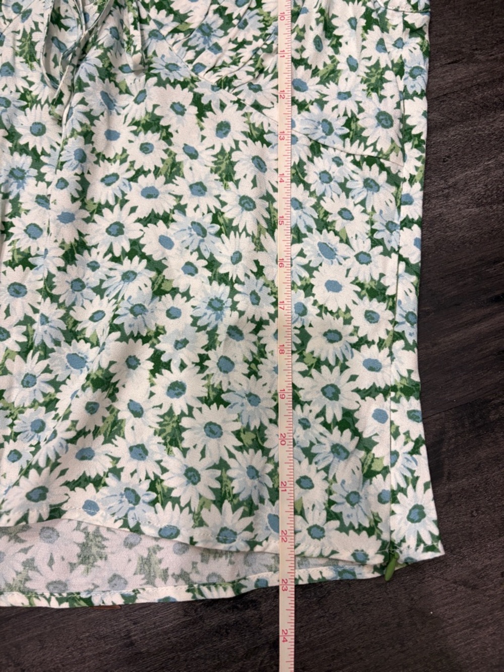 ✨ NWOT Reformation Miri Floral Tie-Front Top – Daisy Meadow • Size 10 - Picture 8 of 17